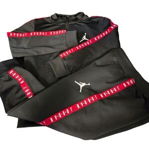 Jordan Black and Red ToddlerTracksuit